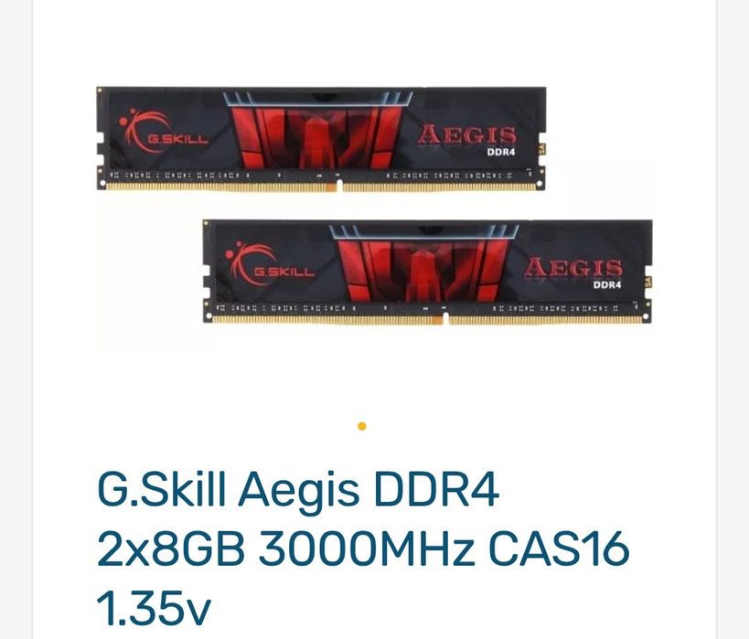 RAM ddr4 3000 mhz 2x8