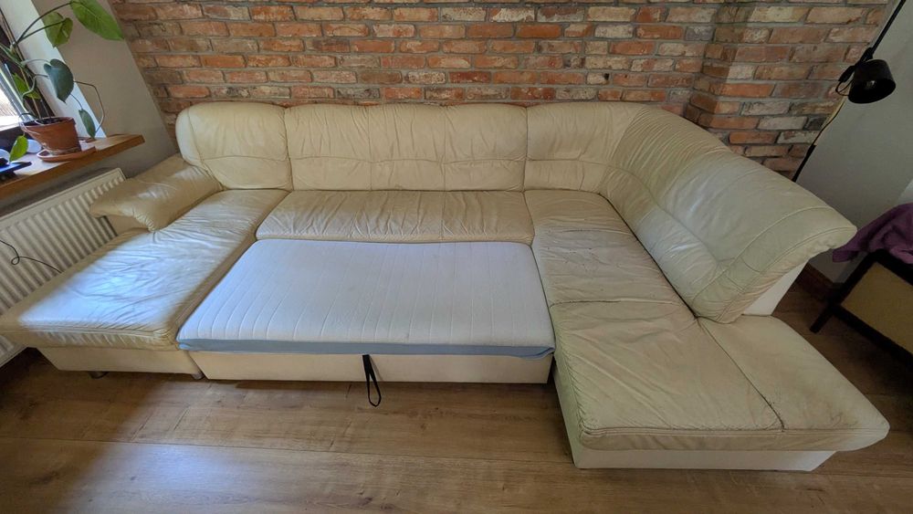 Kanapa skórzana 300 x 178 x 84 - oddam za darmo