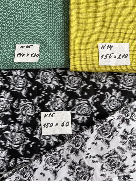 Отрезы тканей  ,лен ,джерси ,жаккард