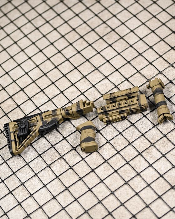 Обвіс АК74 АКМ АК47 обвес набор тюнинга койот. Приклад АК