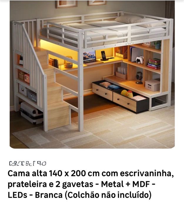 Preço final!!!Cama mezzanini NOVA
