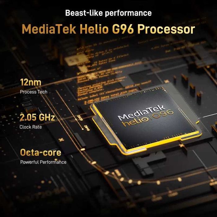 DOOGEE S98 8/256Gb, 64/20NV/16Mp 6,3" FHD+ G96, 6000 мАч 33W, IP68/69K