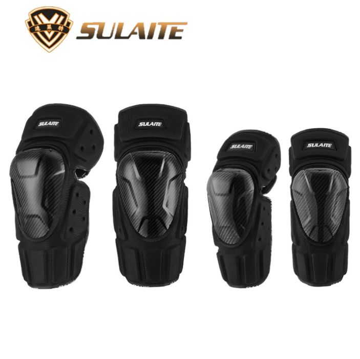 Карбоновые мото наколенники + налокотники sulaite GT-350 ПРЕМИУМ