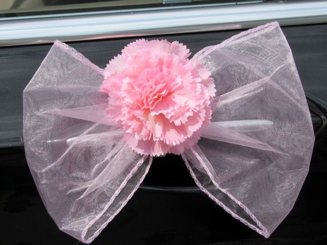 Dekoracja samochodu ~ SZARFA ŚLUB STROIK OZDOBA