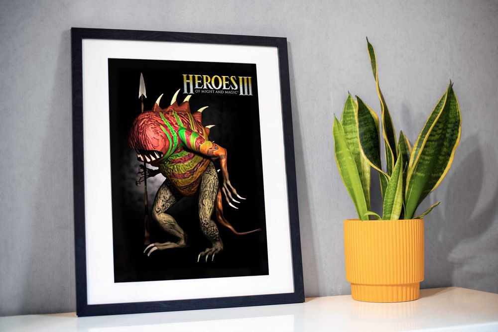 Plakat z gry Heroes III Oprawiony w ramę 40x50