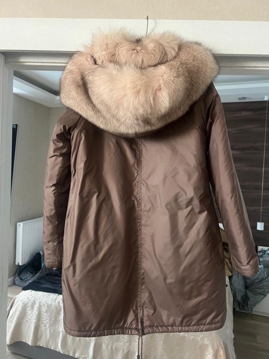 Парка пуховик пальто куртка песец