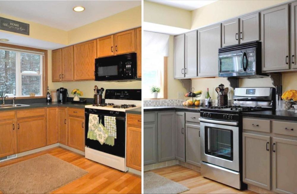 Реставрація кухонних фасадів з мдф / фарбування