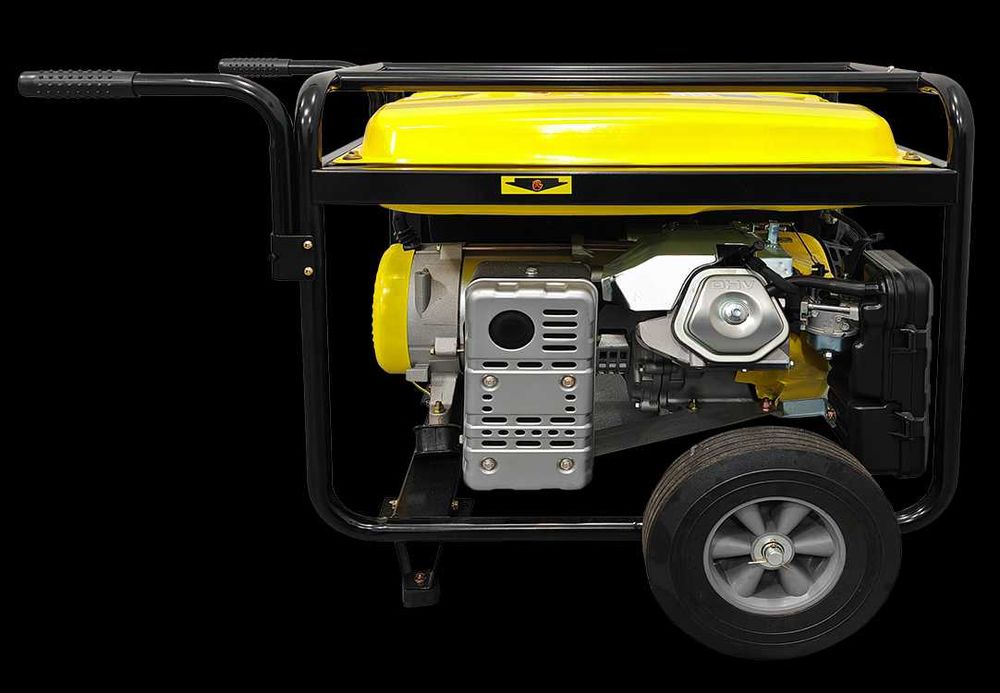 Agregat prądotwórczy z rozrusznikiem elektrycznym 230V/400V 5KW koła