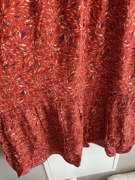 Vestido midi laranja