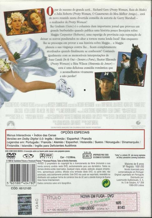Noiva em Fuga (edição melhores filmes) (1999)