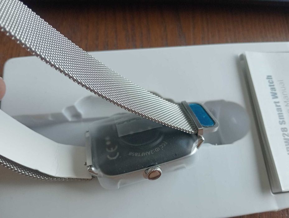 Smartwatch IDW28 Silver – NOVO com Elegante Bracelete Metálica Milanese