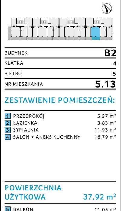 NOWE Mieszkanie 38m2, 2 pokoje ul.Wrońska
