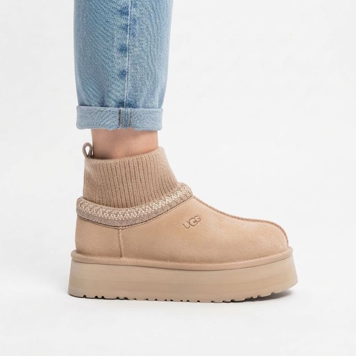 Оригінал! Жіночі угги UGG Tazz Platform Knit Black — zdjęcie 3