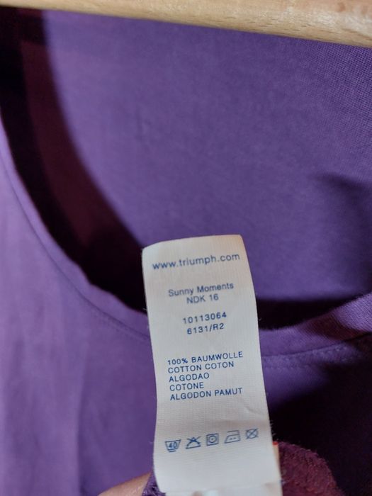 Fioletowa koszula nocna Triumph bielizna do spania piżama sukienka 38