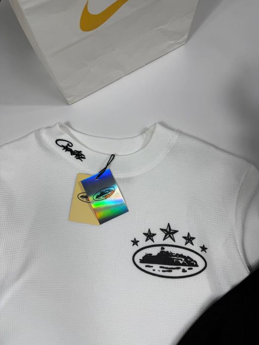 Лонгслів Corteiz чоловічий Лонг Кортез вафельний Corteiz Кофта