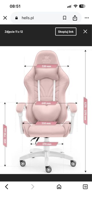 Fotel Gamingowy Hells Chair Rainbow