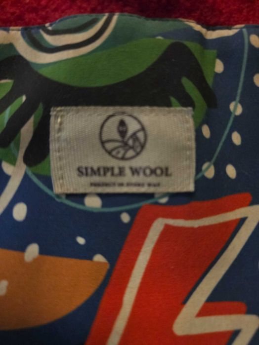 Simple Wool Wkładka Do Wózka Czerwona