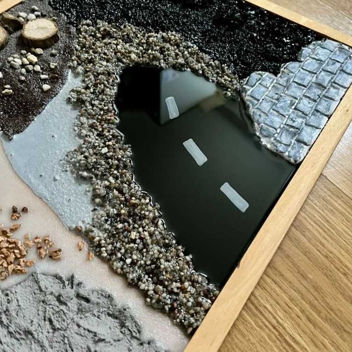 Plac budowy Panel sensoryczny Makieta Montessori zabawa duży