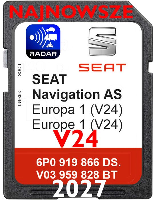 Mapa SD GPS MAPA SEAT 2027 V24 europa ateca arona ibiza leon