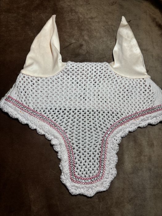 Bawelniany nausznik na konia full cyrkonie