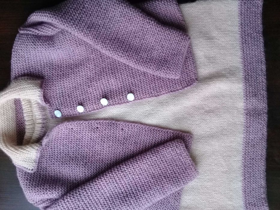 теплый сарафан и кофта р.104-110