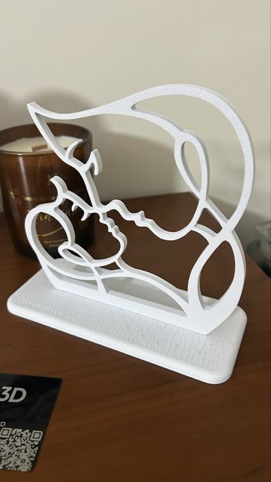 Peça Decorativa Mãe e Filho — Dia da Mãe | Impressão 3D