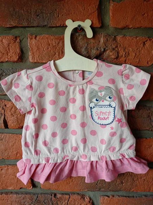 Bluzeczka dziewczęca w kropki