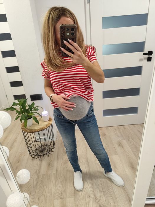 Jeansy ciążowe Mamalicious