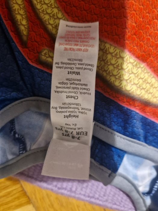 Strój supermanana 128 cm