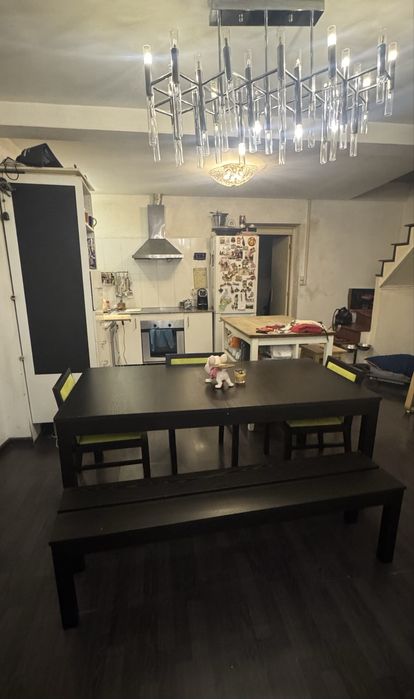 Mesa com banco corrido IKEA