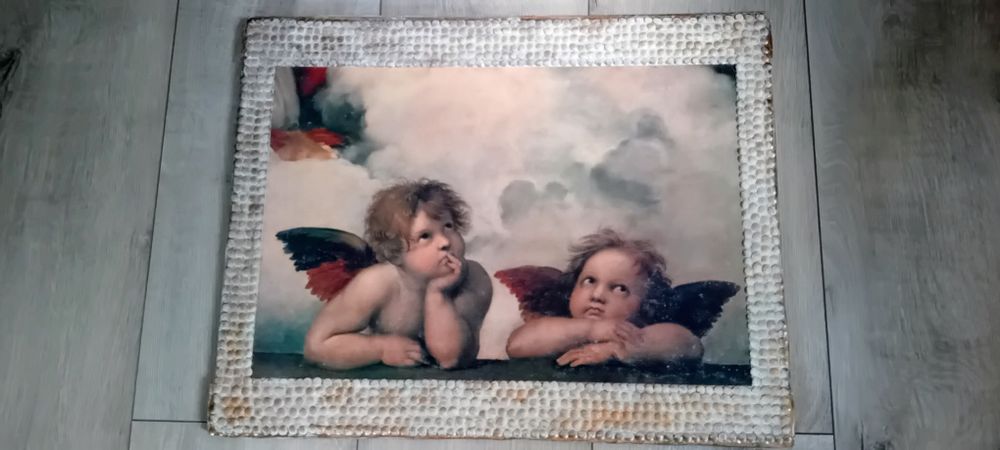 Obraz Anioły Rafael Santi 69x55cm.