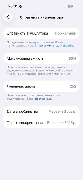 Iphone 15 pro 256 GB з дефетком