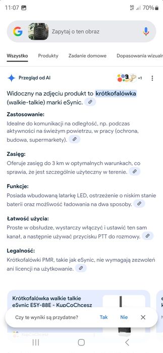 Krótkofalówka walkie-talkie x2