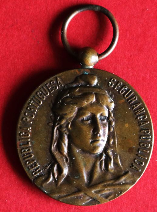 República Portuguesa medalha Segurança Pública Comporta Exemplar 1926