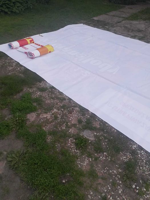 Baner plandeka 5x2,5m do prac budowlanych
