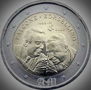 Itália - 2€ Proof 2022 Giovanni Falcone e Paolo Borsellino