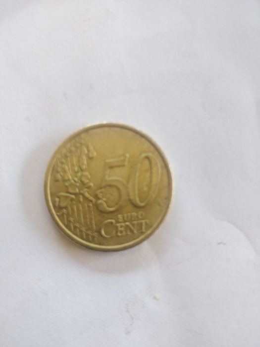 moeda de 50 cêntimos, Itália/2002