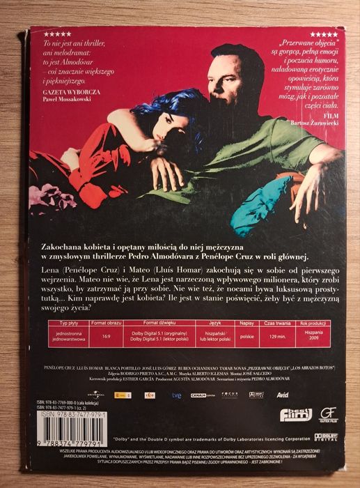 Przerwane objęcia | Cruz | Almodovar | DVD