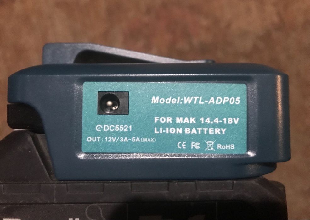 Адаптер ADP05 для акумуляторів Makita, mini UPS, QC 3.0, ліхтарик,typC
