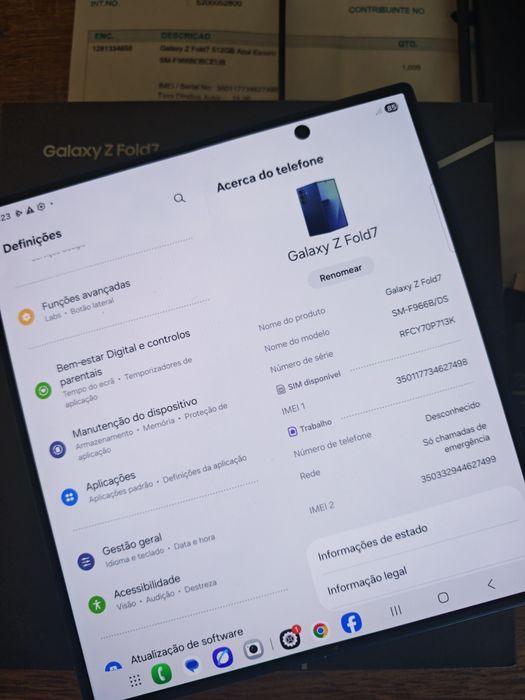 Samsung S25 Ultra 12GB/512GB Preto Titanium Seminovo C/Garantia Aceito