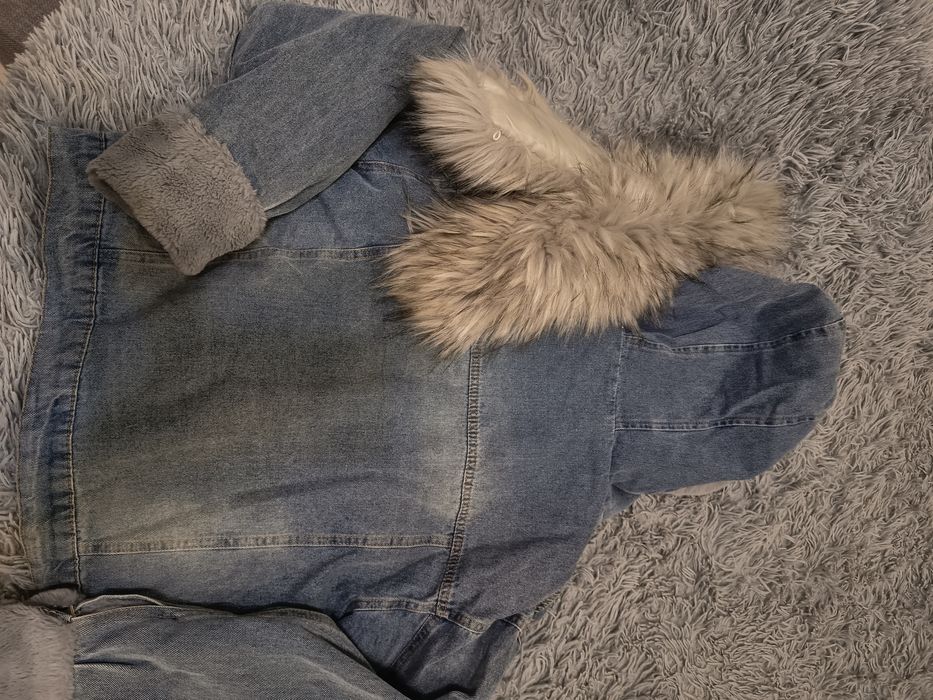 Куртка джинс на меху