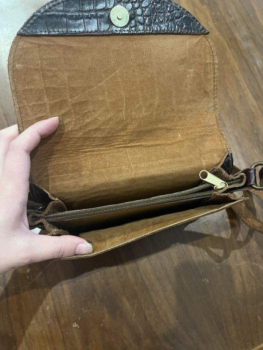 Bolsa a tiracolo em pele