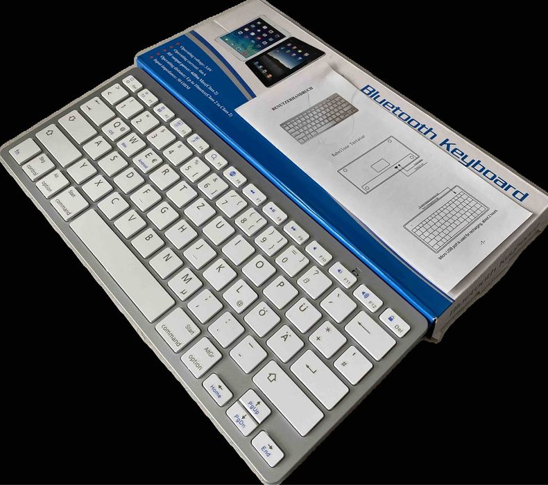 Тонка бездротова Bluetooth клавіатура PC iMac iPad Android iOS