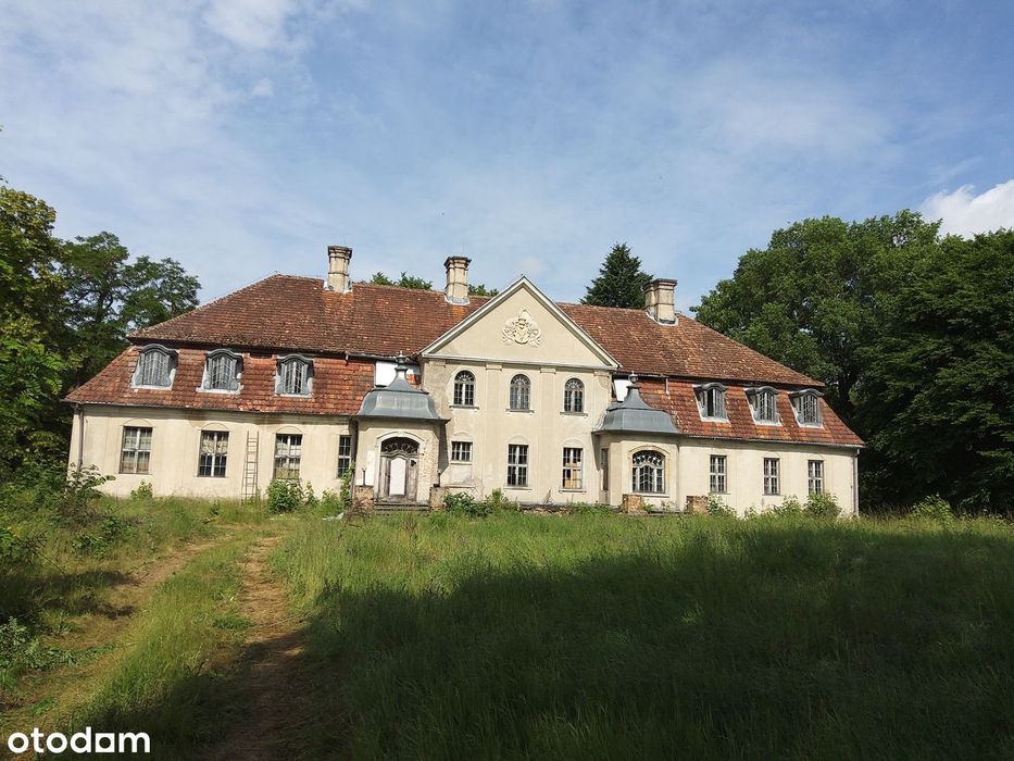 Pałac,dwór,folwark+3,1 HA park PÓŁWYSEP otoczony jeziorem-Lubuskie-HIT