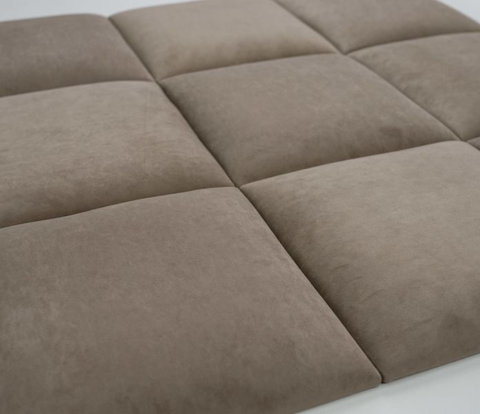 Самоклеюча м'яка стінова панель для ліжка 30см х 30см ВЕЛЮР ЛАТТЕ