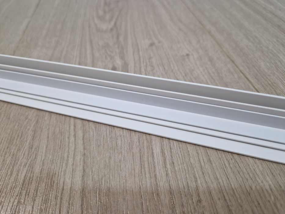 3x profil kątownik biały PCV 1 metr / plastikowy