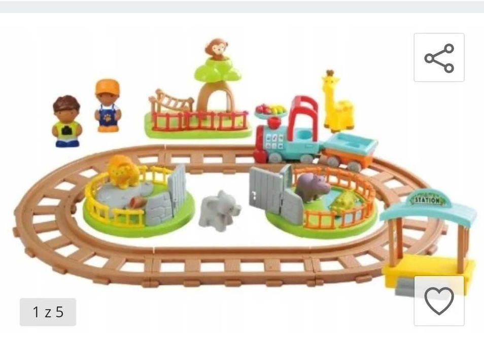 kolejka Play go Toys Zabawka Ciuchcią Po Safari