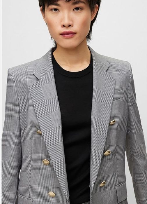 Marynarka żakiet w kartkę r46-50