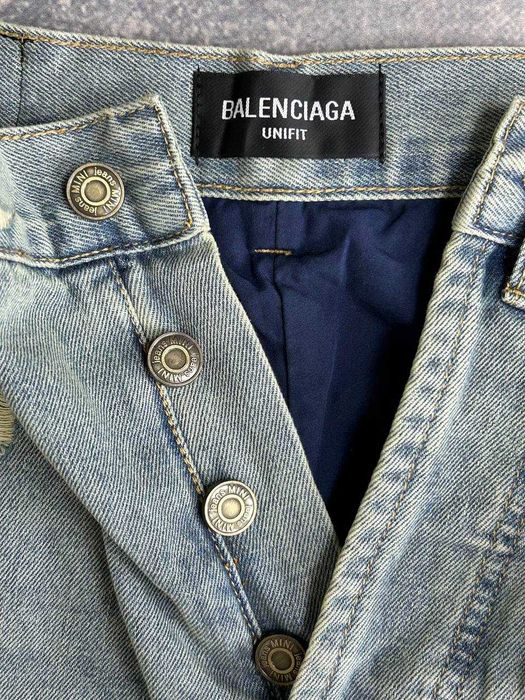 Джинси BALENCIAGA джинсы distressed baggy custom jeans archive