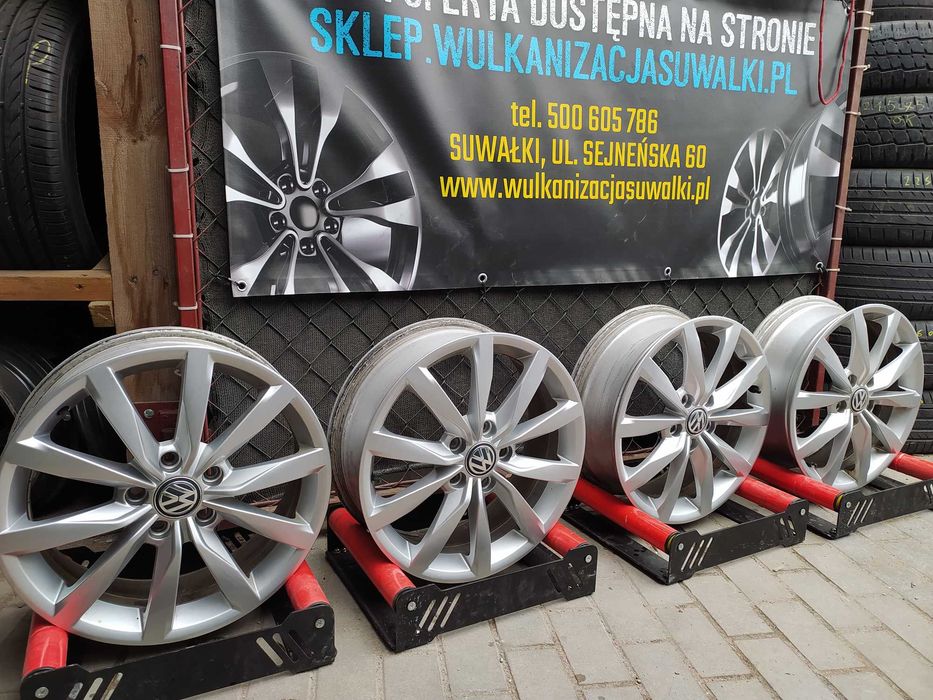 4x felgi alu R17 5x112 Vw Golf Passat Touran Sharan Audi A3 A4 A6 C5 Seat